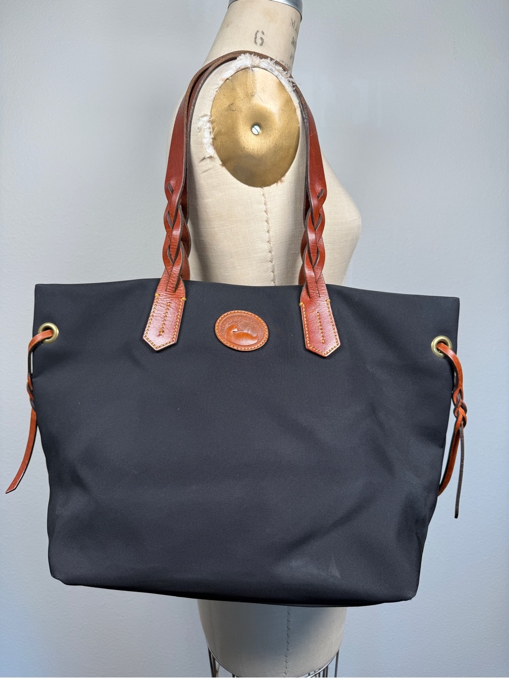 Dooney & Bourke black canvas tote